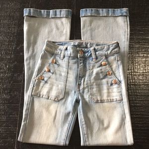 AEO High Waisted Jean Sailor Style  SZ 00